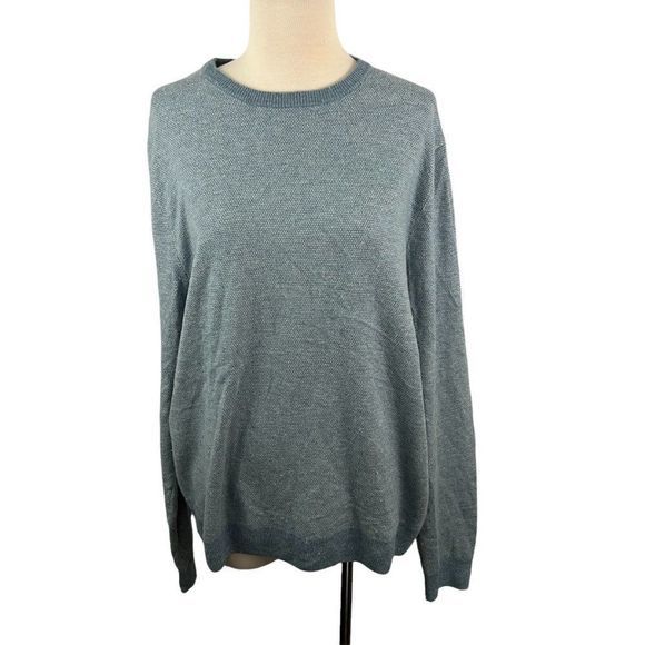 NWOT NORDSTROM Baby Blue‎ Wool Mix Crew Neck Sweater (L) - Picture 8 of 8